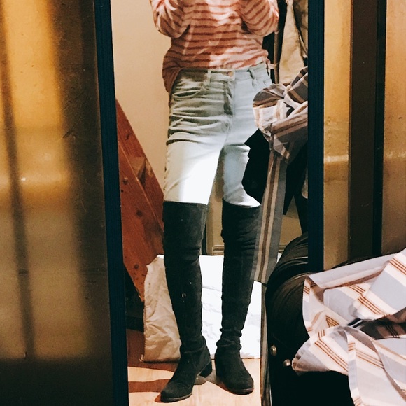 Stuart Weitzman Shoes - Stuart Weitzman Midland Boots Black Suede (fit 9)